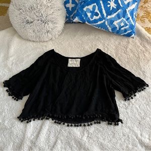 Harlow size M boho cropped top